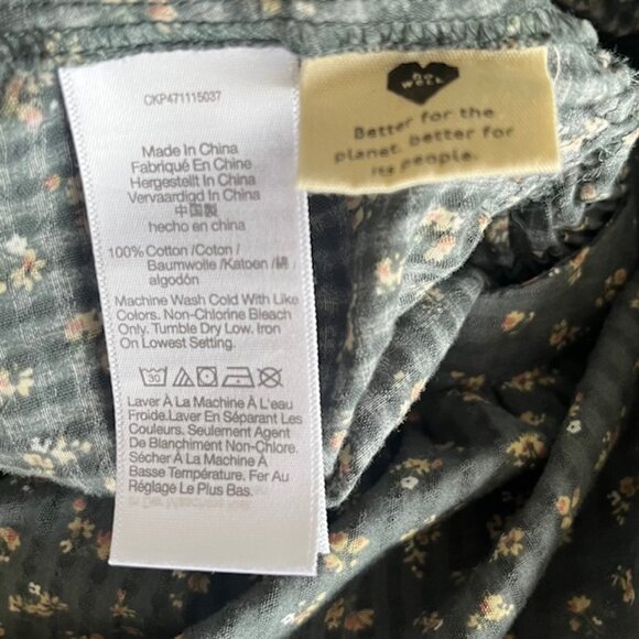 Madewell Manon Cotton Voile Top in Architect Green | Size Large - Picture 10 of 10